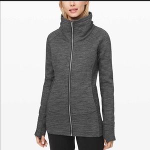 Lululemon Radiant Jacket in Heathered Core Dark Grey size 14 NWT